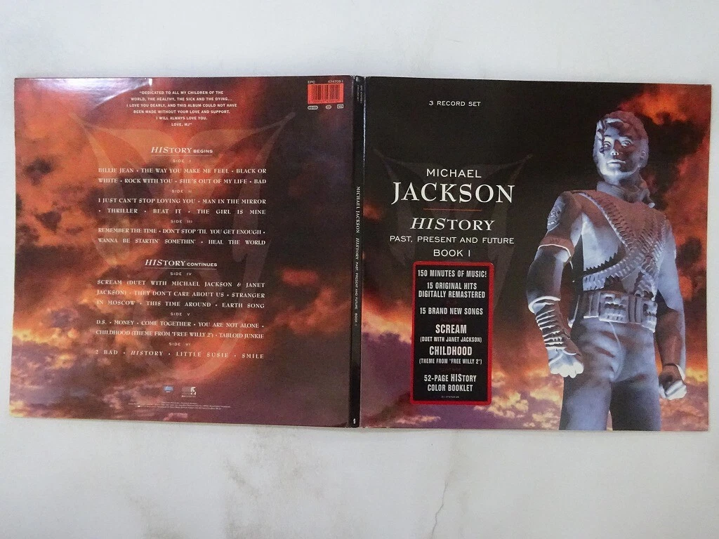 Michael Jackson HIStory - Past, Present And Future ~ Epic EPC