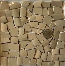 Broken China Mosaic Tile Arts and Craft Supplies - Brown Tiles E327