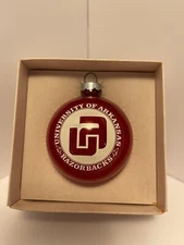 Topperscot Productions University of Arkansas Razorbacks Christmas Ornament