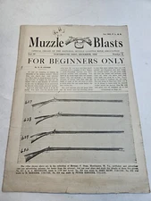 Vintage 1942 MUZZLE BLASTS Magazine December Black Powder Muzzleloading Book