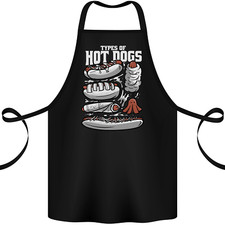 Types of Hot Dogs Fast Food Funny Cotton Apron 100 Organic