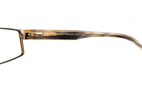 Robert Mitchel Eyeglasses RM202127 Pewter Full Rim 53-18-145 No Lenses - Picture 3 of 3