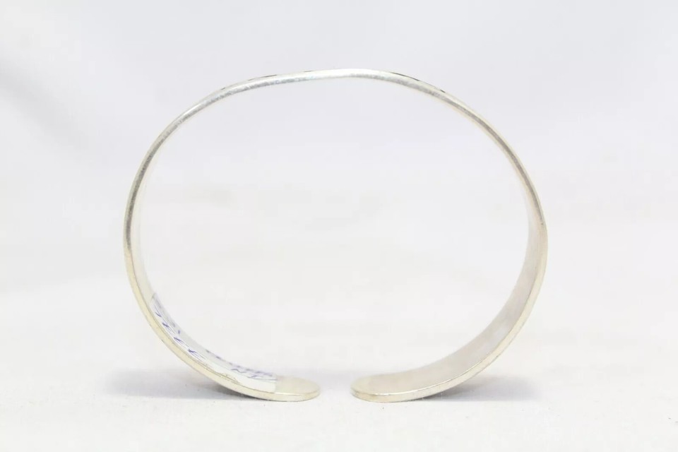 Bangle Bracelet Kada 925 Sterling Silver Hand Engraved Enamel Unisex ...