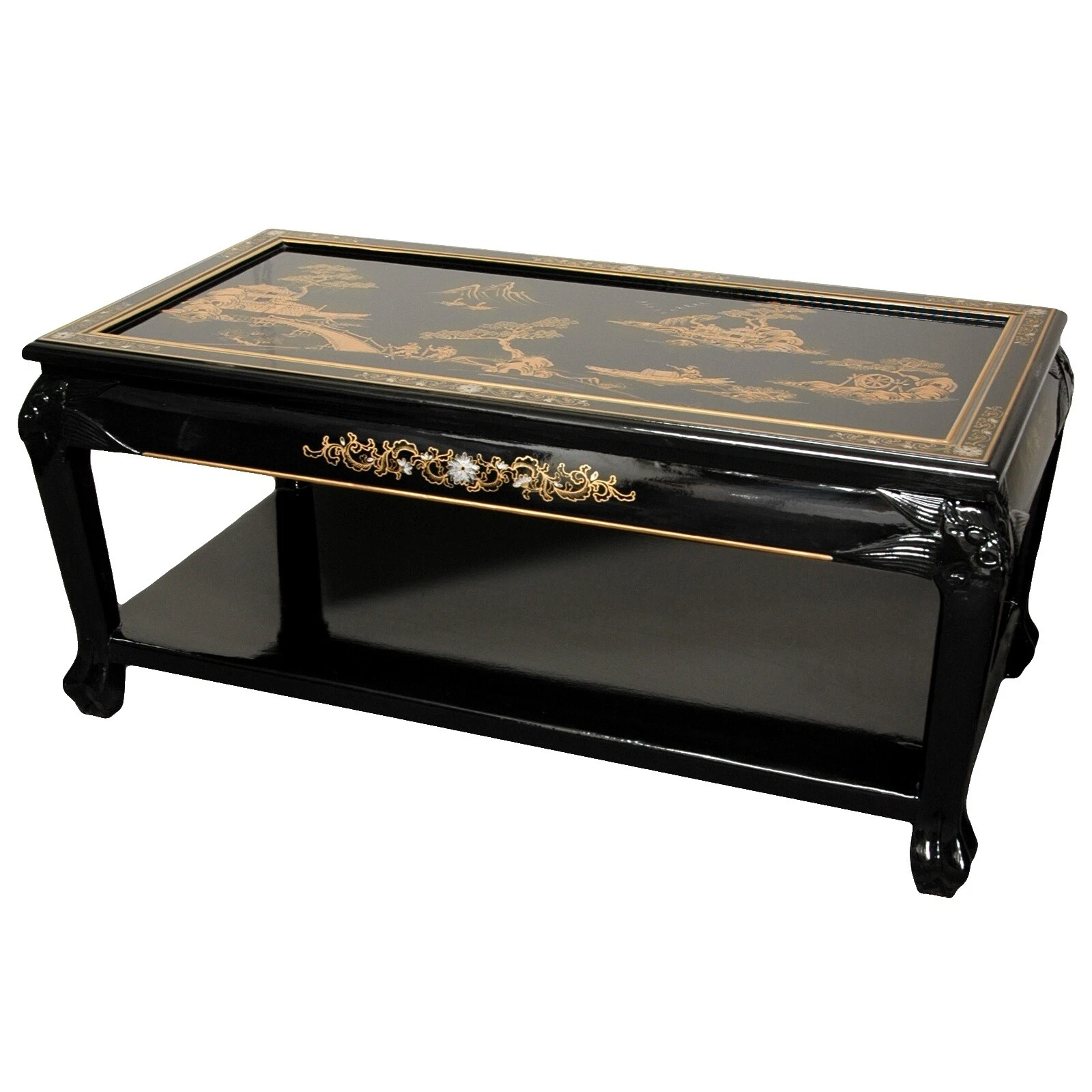 Mesa de café negro Oriental Furniture Mesas