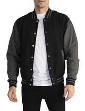 Pro Club Men's Varsity Fleece Baseball Jacket, Assorted Sizes , Colors