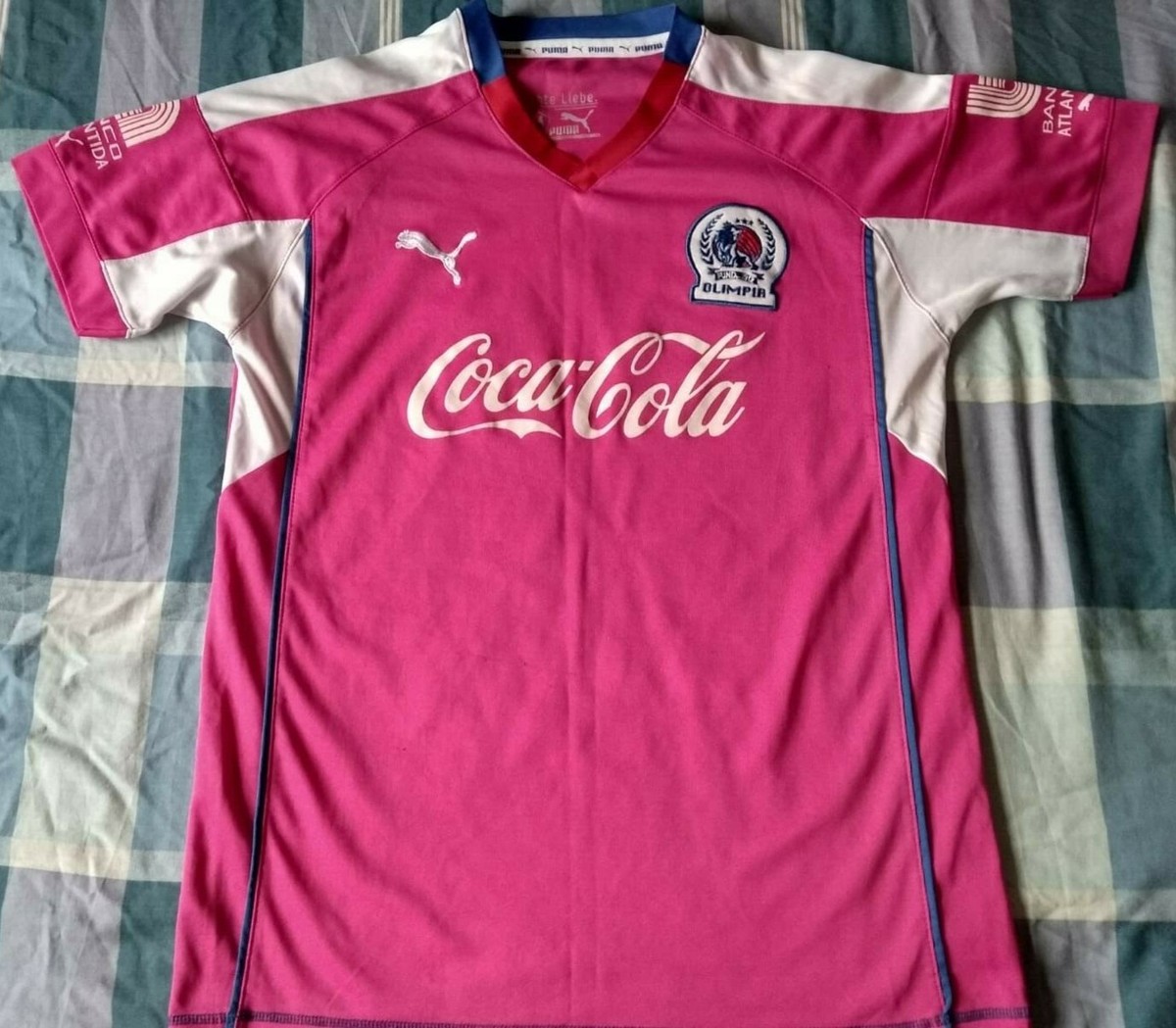 Camiseta Shirt Maillot OLIMPIA HONDURAS Puma Season 2015 Size M Contra el  cáncer