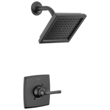 Delta Geist Shower Only Rough/Trim 14 Series Matte Black-Certified Refurbished