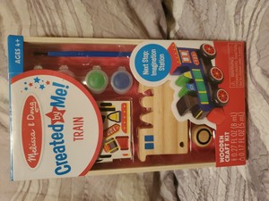 wooden train craft kit