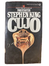 Cujo ~ Stephen King ~ 1st Ed. 1st  Printing Signet PB # AE1729 ~ August, 1982