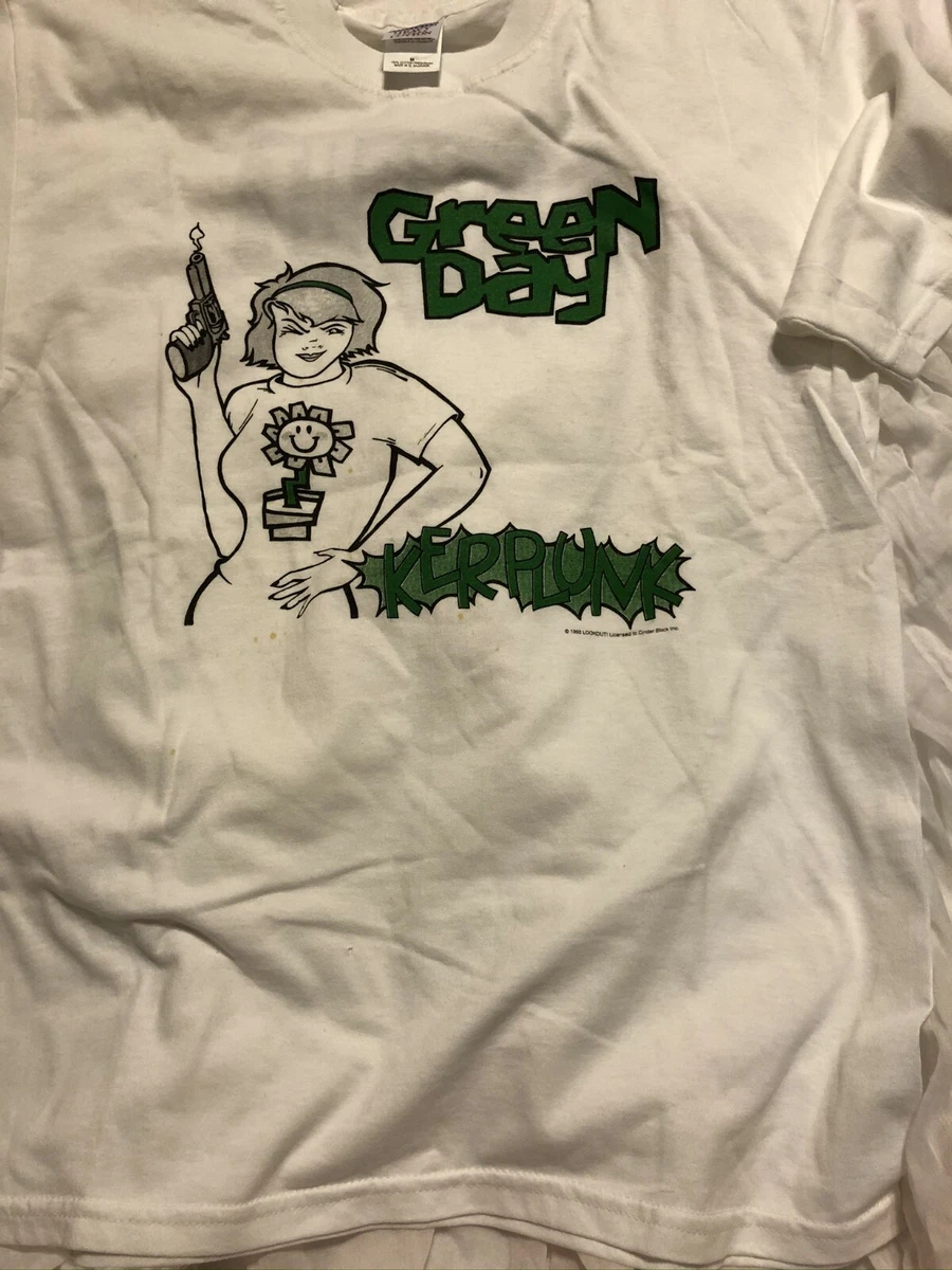 Green Day Kerplunk Vintage Medium T Shirt punk 1992 Lookout Records NEW  oldstock