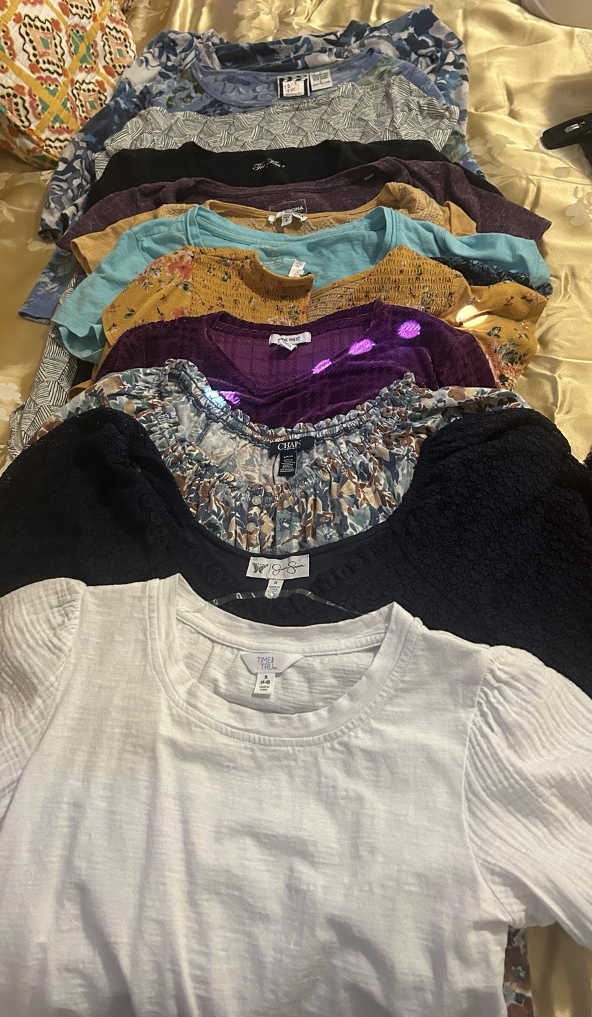 13 Lot Sm & PSM Casual Shirts, Chaps, Apt 9, J Simpson, Sonoma,old navy, Nine We