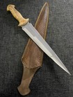 New Handmade Custom Hunting Dagger Blade Knife, Full Tang, Fixed Blade, Olive Wo
