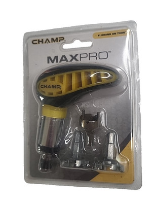 CHAMP MaxPro Golf Spike Schraubenschlüssel Ratsche Werkzeug 3 Kopf Stollenentferner neu versiegelt