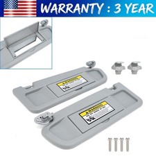For Honda Civic Pair Driver Passenger Side Light Gray Sun Visor 2006-2011 Us 
