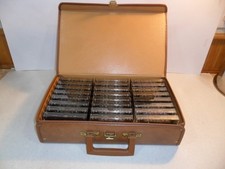 Vintage 36 Cassette Tape Storage Case Faux Leather Briefcase Organizer Portable