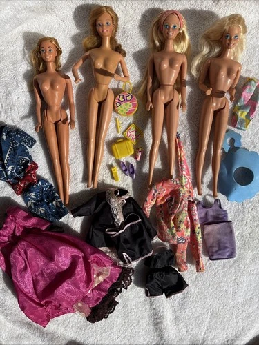 Vintage 70s-90s Mattel Barbie Dolls Outfits Accessories SunSet Malibu Hong Kong