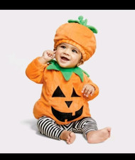 NWOT Hyde Eek Plush Pumpkin Baby Halloween Costume Size 0-6 Months Infant