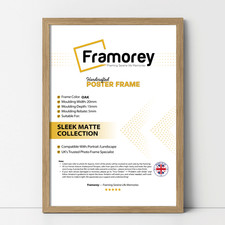 Black Thin Picture Frames A2 A3 A4 A5 White Poster Frames OAK WALNUT Photo Frame