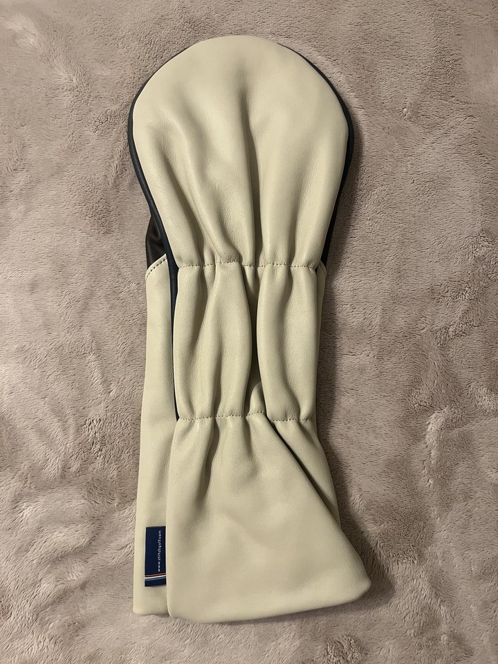 NEW STITCH Light and tan leather full size driver headcover PGA MASTERS ...