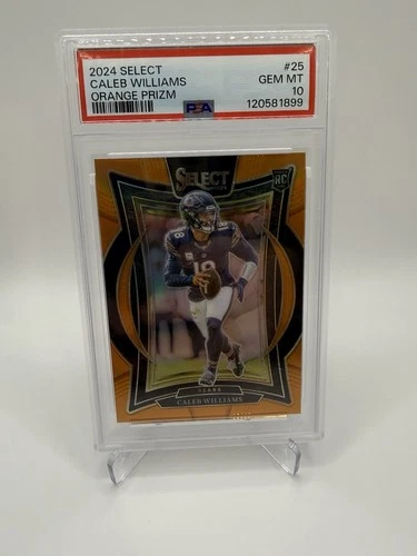 2024 Panini Select Caleb Williams Orange Prizm Concourse #25 PSA 10 GEM MINT /49