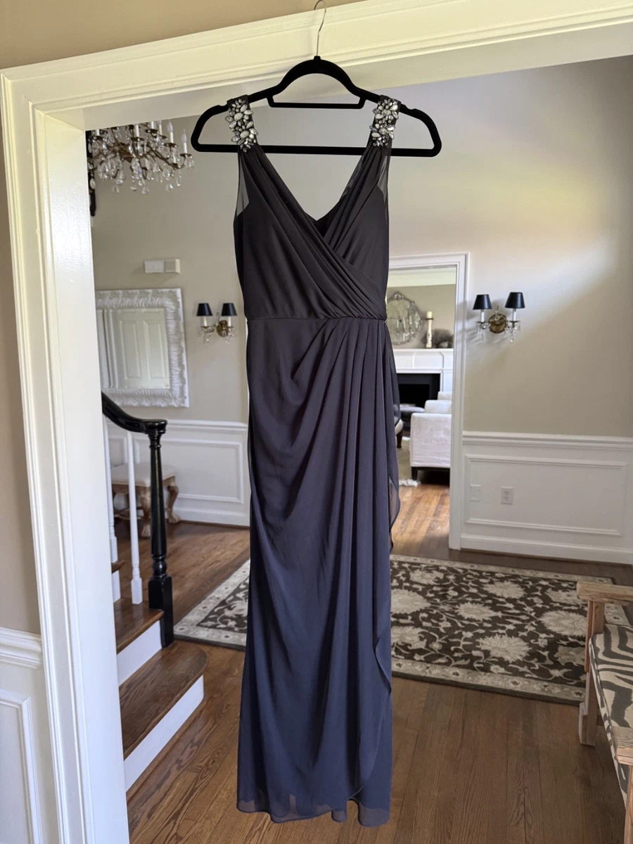 xscape bridesmaid dresses Xscape Women's Halter Pleated Satin Gown, 6