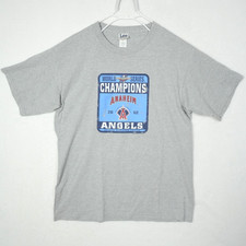Vintage Y2K Lee Sport Anaheim Angels 2002 World Series Champions T-Shirt Large