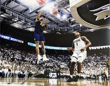 YAXEL LENDEBORG SIGNED 8x10 PHOTO MICHIGAN WOLVERINES BASKETBALL AUTOGRAPH COA