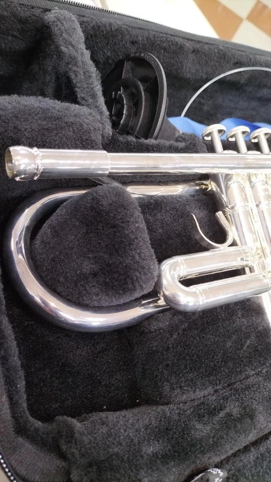 Tromba Yamaha YTR-4335GSII Bb ottone placcato argento con custodia semi... - Immagine 4 di 4
