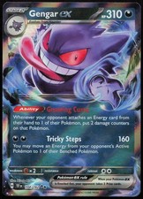 Gengar ex 104/162 Double Rare Temporal Forces Pokemon Holo Near Mint