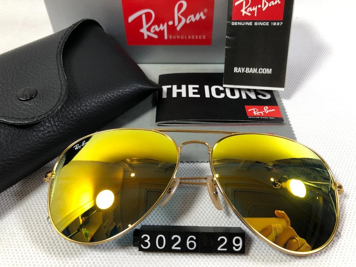 Ray-Ban Yellow Aviator Sunglasses for Men for sale | eBay