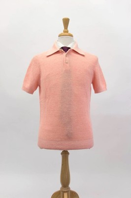 NWT $1400 Brunello Cucinelli Men's Ribbed Knit Short Sleeve Polo Sweater  A258