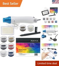 Embossing Kit with Heat Tool Bundle, Embossing Powders, Complete Embossing St...