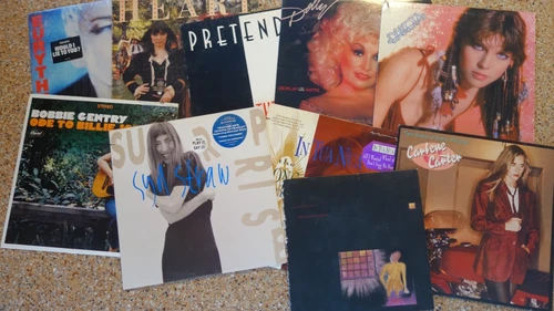 10 LP Lot - Women Fronted 80s Rock Country New Wave Disco DOLLY EURYTHMCS HEART