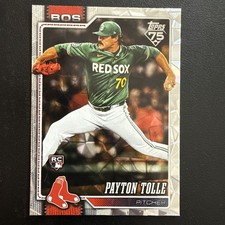 2026 Topps Series 1 #15 Payton Tolle RC Boston Red Sox Diamante Foil 🔥