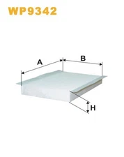 Wix Filters WP9342 Filter, cabin air for, Land Rover