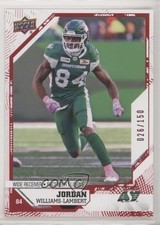 2019 Upper Deck CFL Red 26/150 Jordan Williams-Lambert #183 ih7