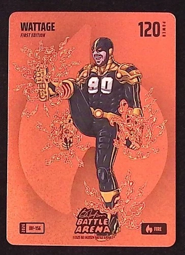 2026 Bo Jackson Battle Arena Icon Battlefoil Wattage Fire IBF-156 Card