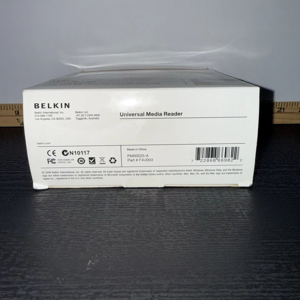 Belkin Universal Flashcard Media Reader USB 2.0 F4U003 Computer Transfer Device - Image 4 of 4
