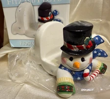 Fritz and Floyd Frosty Friends Snowman Napkin Holder/Card Holder