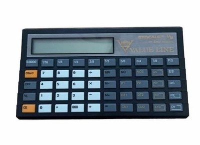 Value Line Stocalc 1/8 Financial Calculator