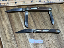 Vintage Schrade 12ot & 34 Ot knives made in USA (27240)