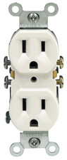 15 Amp, 125 Volt, Duplex Receptacle, Residential Grade, Grounding, 10-Pack, 5320