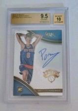 2015-16 Select Kristaps Porzingis AUTO Rookie Signatures RC /199 BGS 9.5 Gem 10