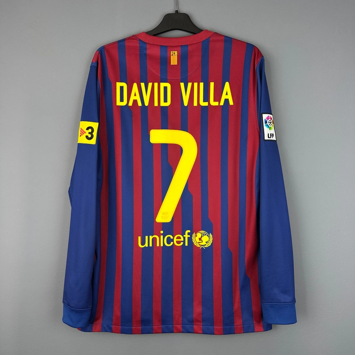 FCバルセロナ ユニフォーム 長袖 DAVID VILLA 7