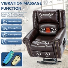 Elderly Power Lift Recliner Chair Electric Massage Sofa Sleeping Chair with Heat