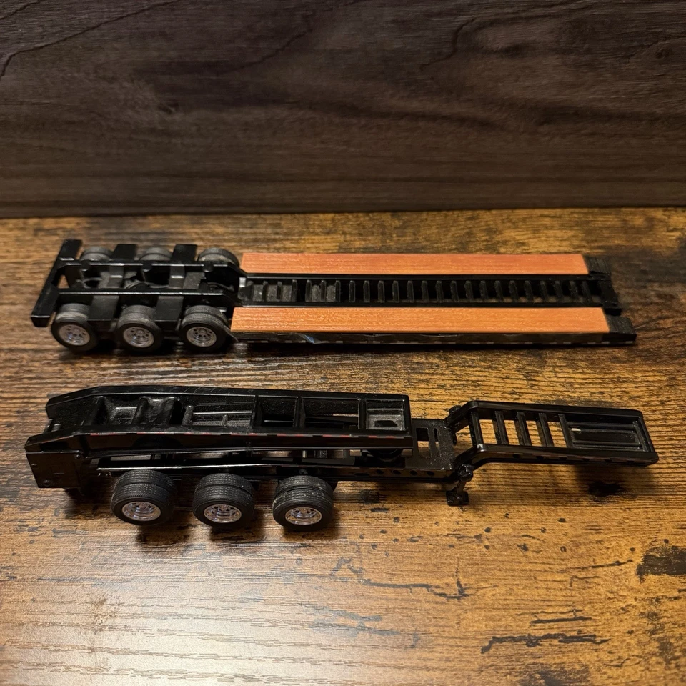 Tonkin Réplicas Escala 1/64 Die-cast Tri Axle Lowboy/RGN Con Tri Axle Jeep Foto 3 de 4