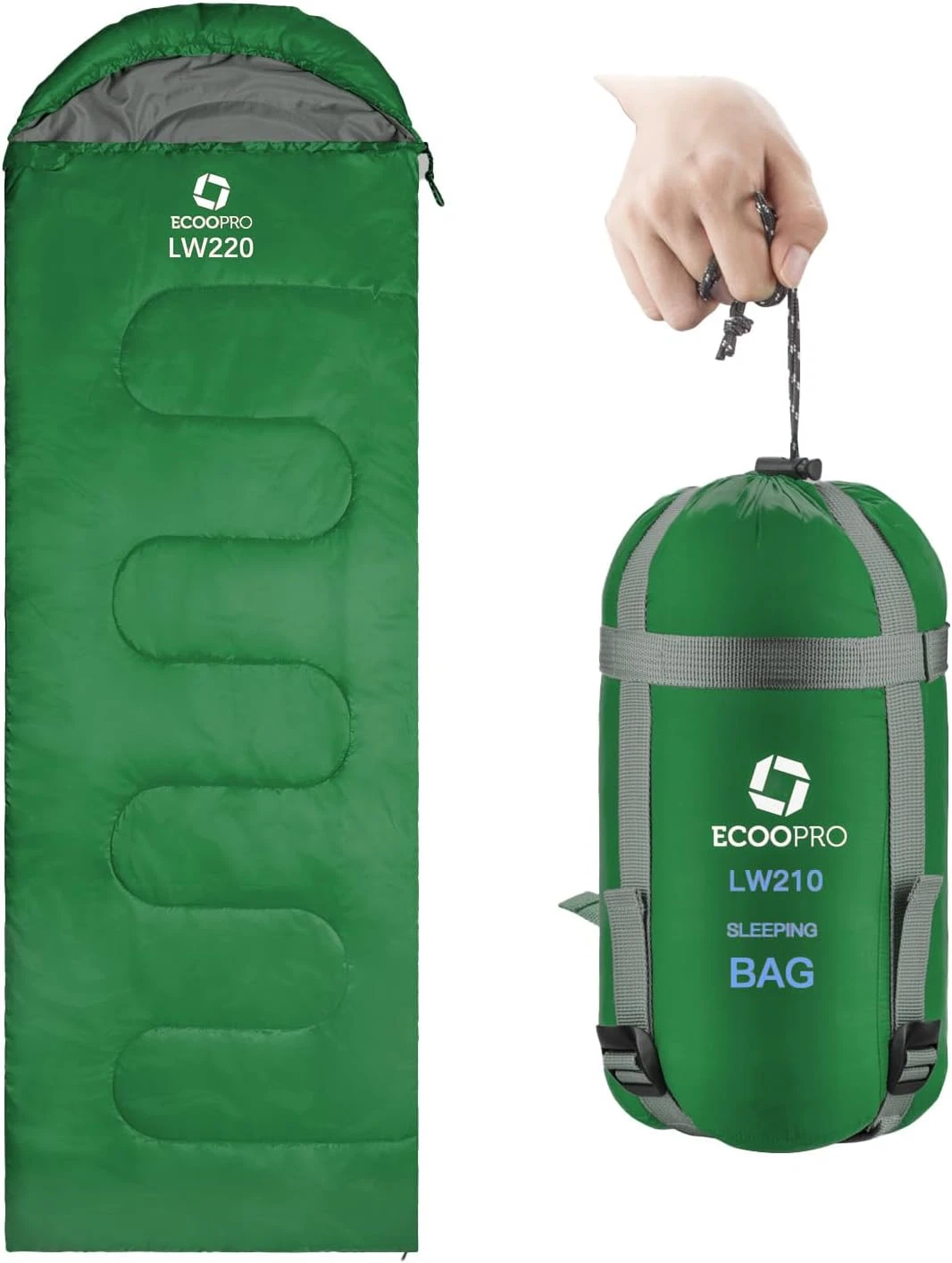 Saco de dormir para clima cálido: portátil e impermeable