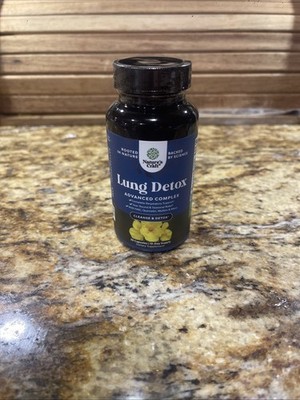 Lung Detox Mullein Leaf Capsules - Purifying Mullein Lung Cleanse Complex 30 Cap