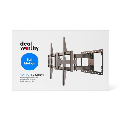 #ad #ad Full Motion 40quot; 90quot; TV Mount dealworthy: Steel 120lb Capacity $24.95