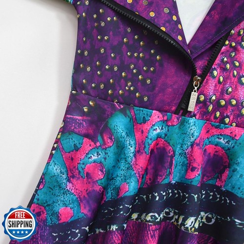 WYYXYB Girls Mal Costume Birthday Party Dress Halloween Descendants Cosplay O - Picture 3 of 5